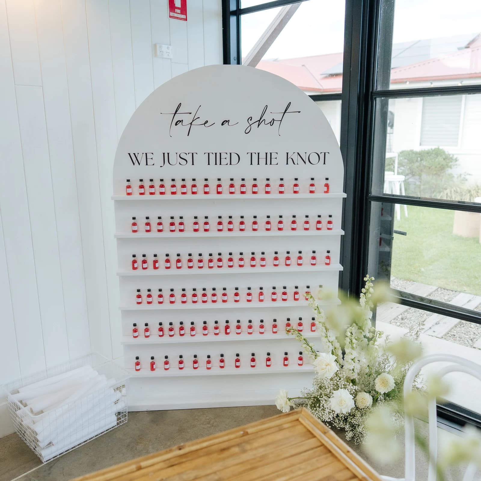 Wedding shot wall